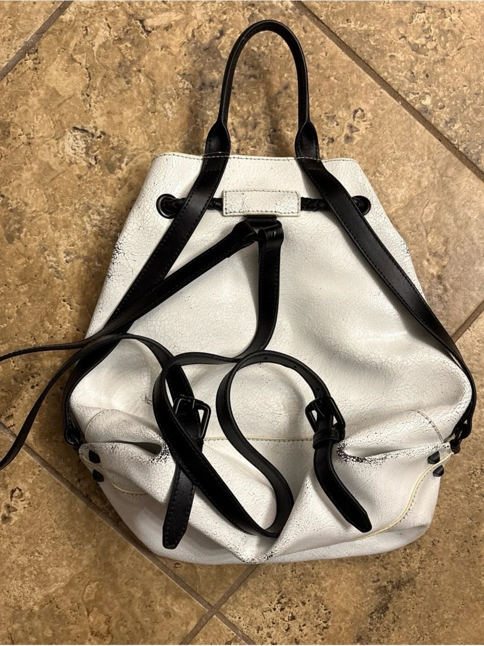 L.A.M.B. leather backpack